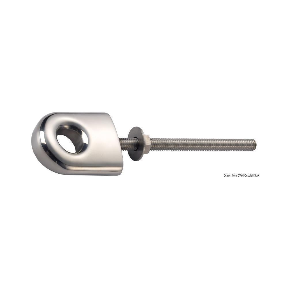 Anello prua/poppa in acciaio inox AISI 316 lucidato a specchio