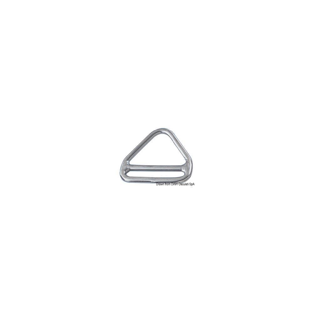 Anello triangolare con barretta per zerli
