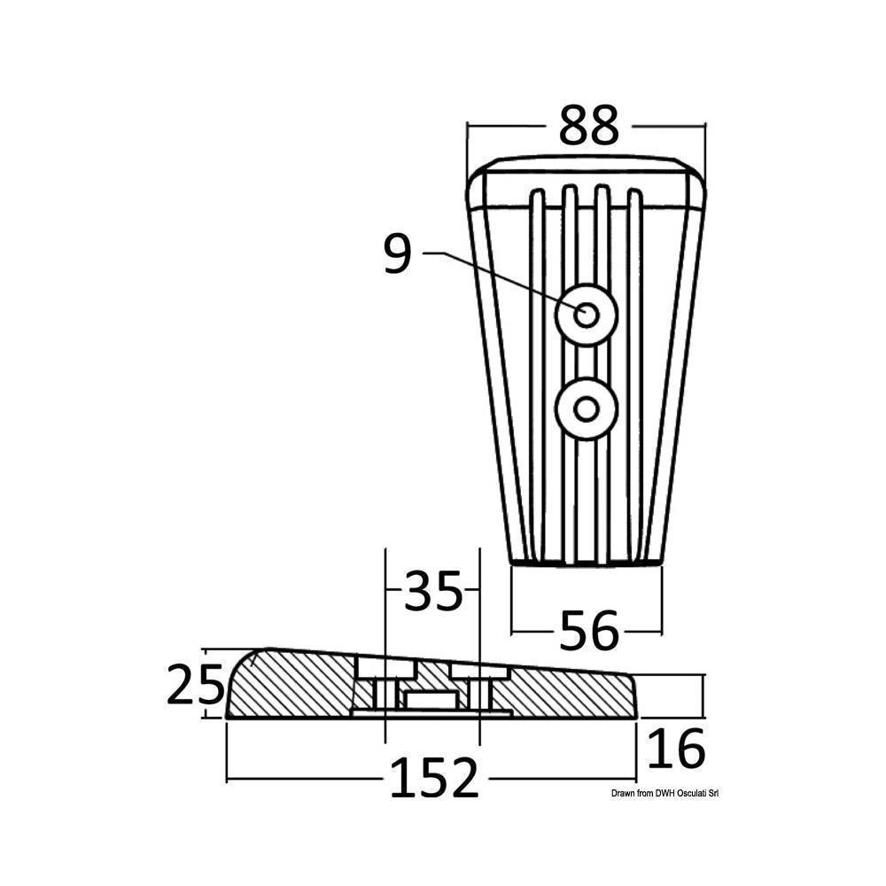 Anodo alluminio Volvo DPR-DPH 