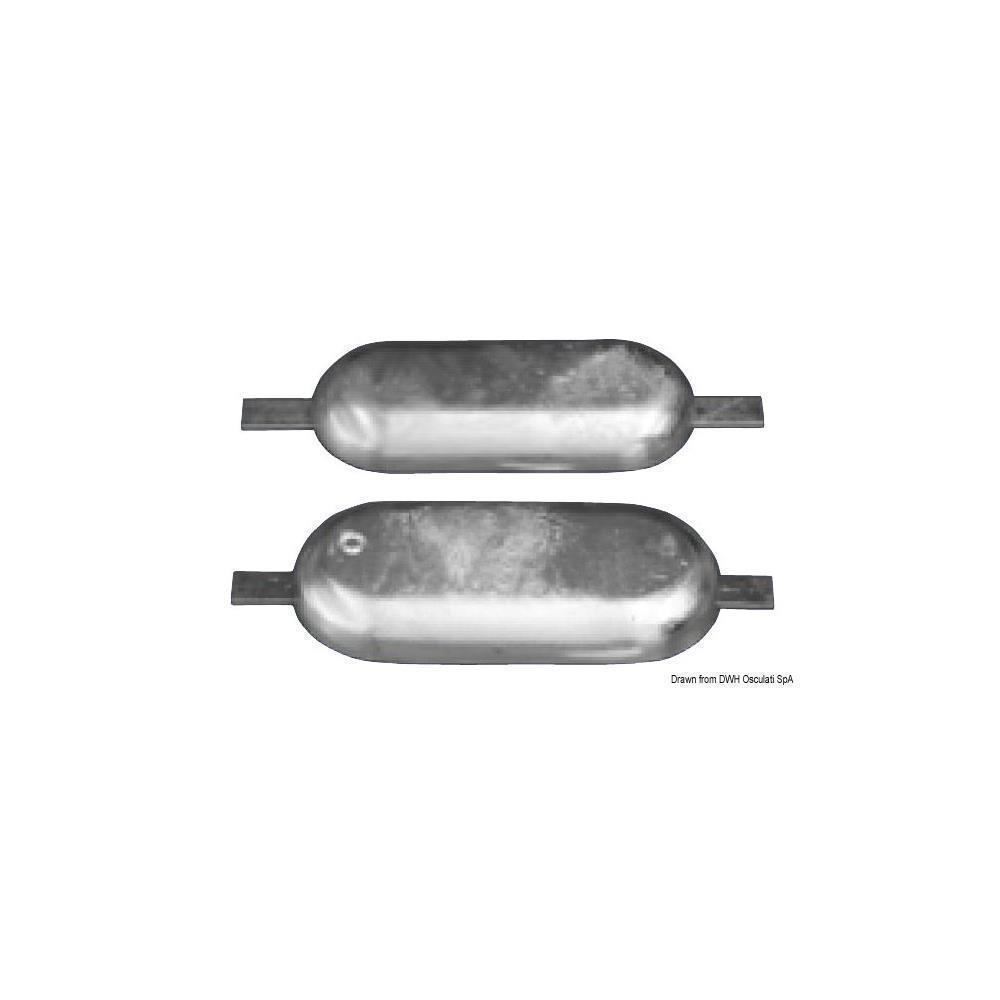 Anodo magnesio da saldare mm 300 x 80 1,5 kg 