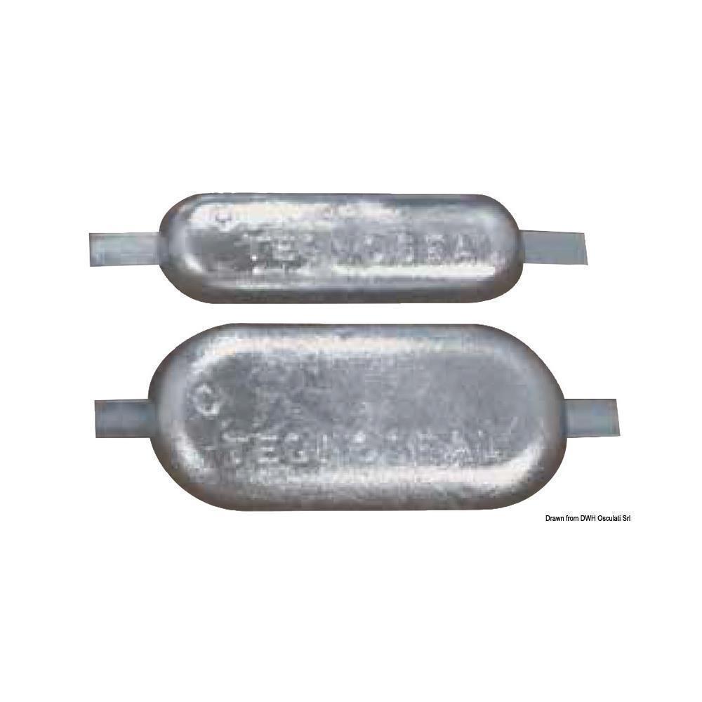 Anodo ovale con inserto