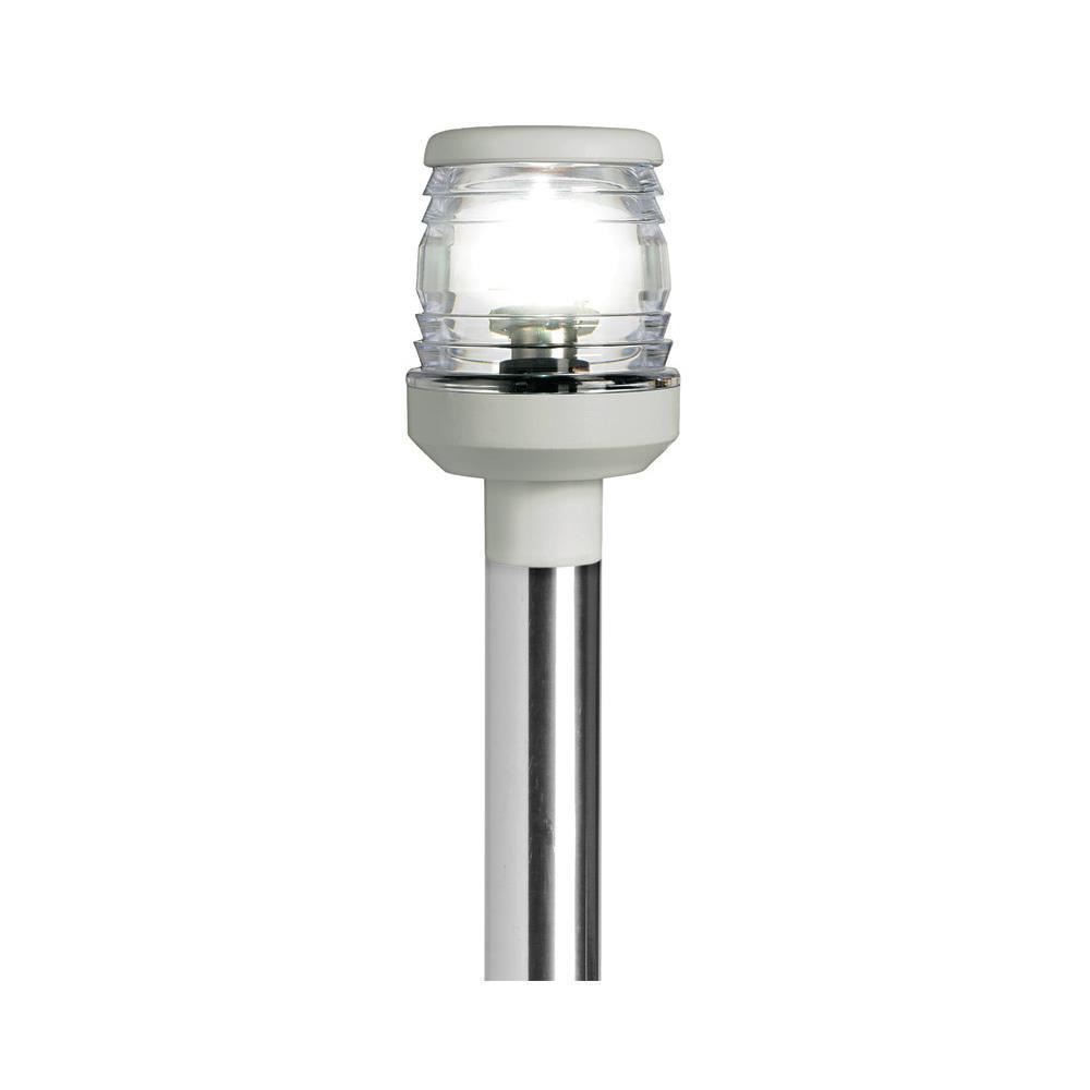 Asta 360° led abbattibile bianca 
