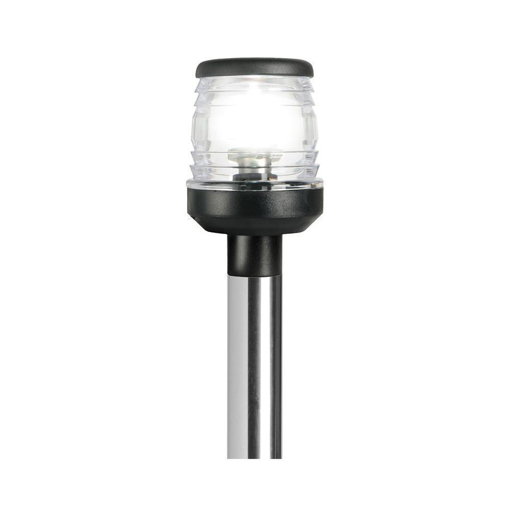 Asta 360° led abbattibile nero  