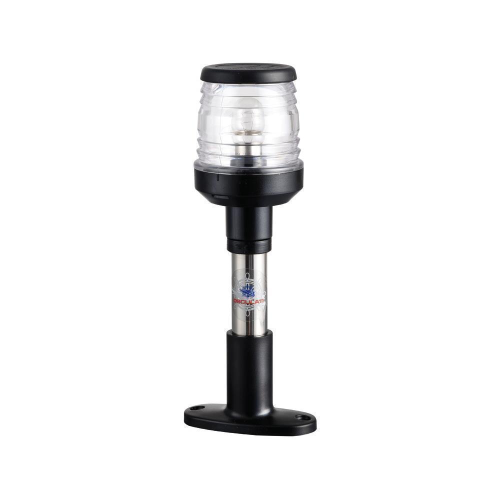 Asta con fanale nero 20 cm  
