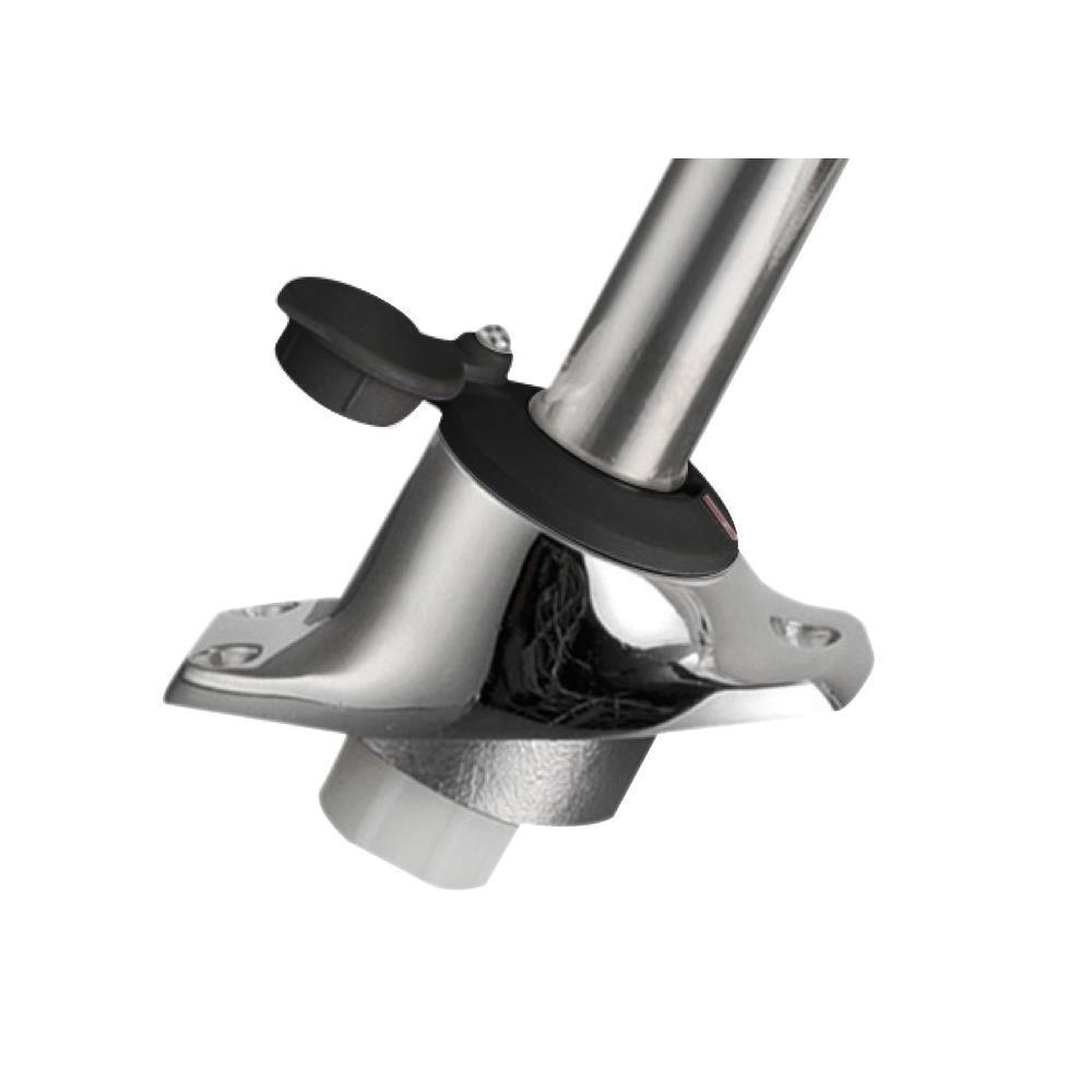 Asta estraibile fanale in asse nero 60 cm 