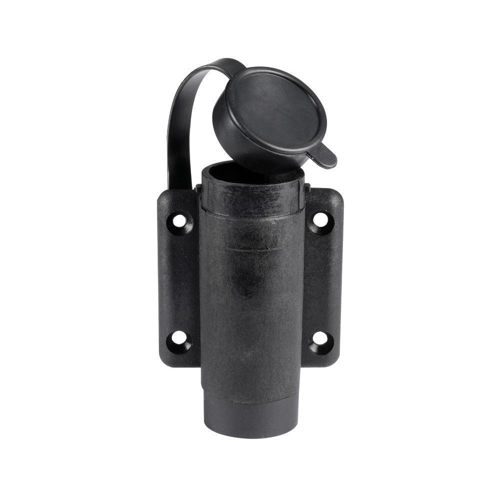 Basetta nylon nera a parete 3 contatti 