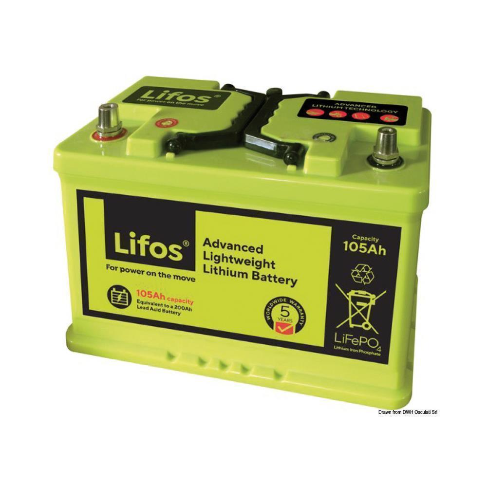 Batterie al litio Lifos 12,8 V 105 Ah 