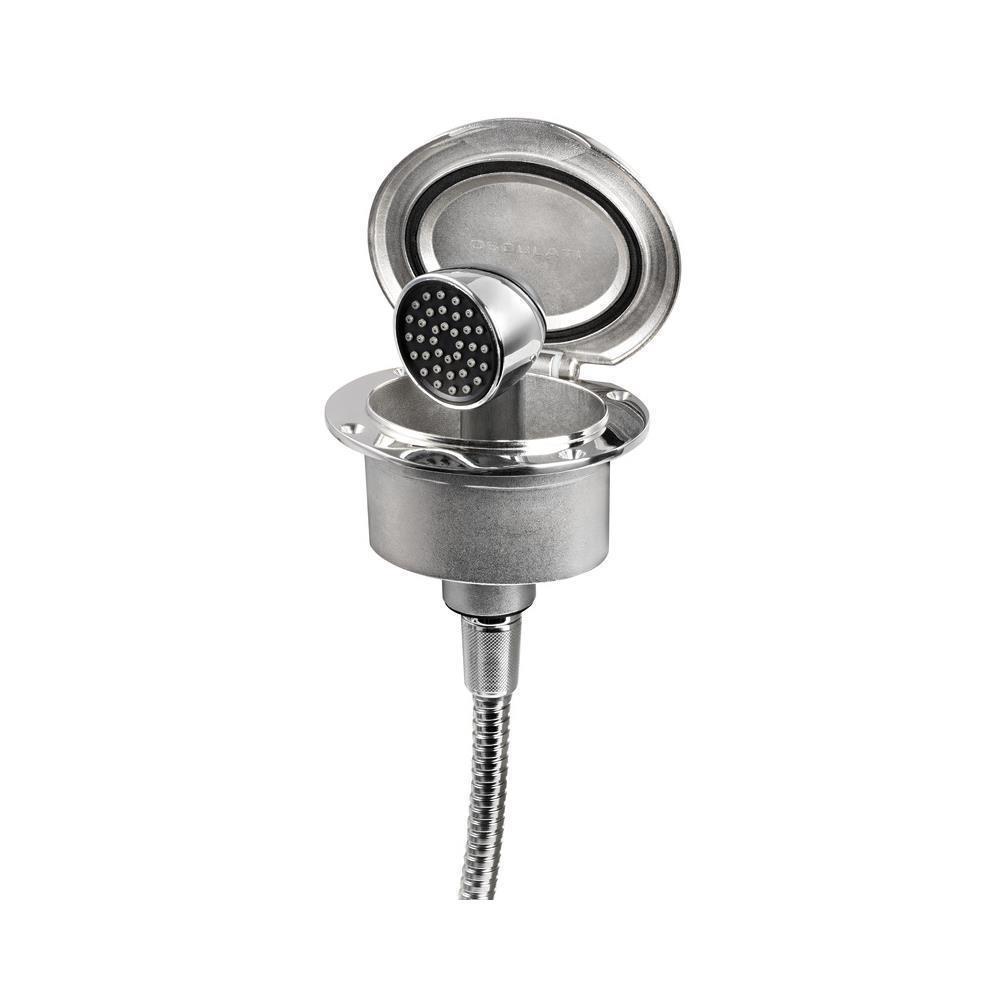 Box Elissa inox con doccia tubo Nylon 2,5 m 