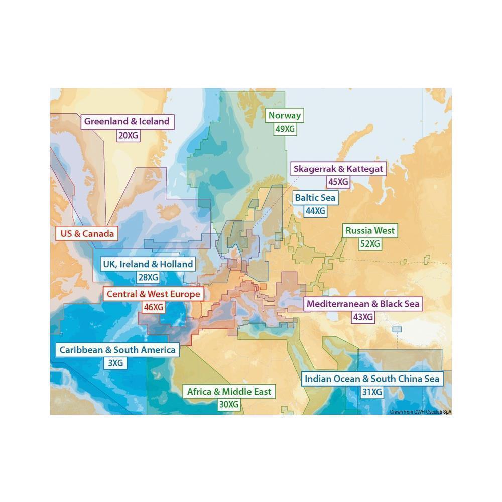 Cartografia Navionics XL9-NAVIONICS+ Global Region 