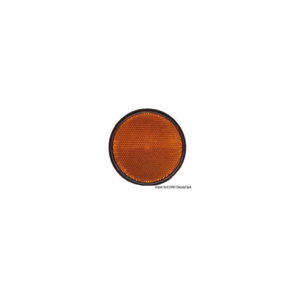 Catarifrangente adesivo arancio 60 mm 