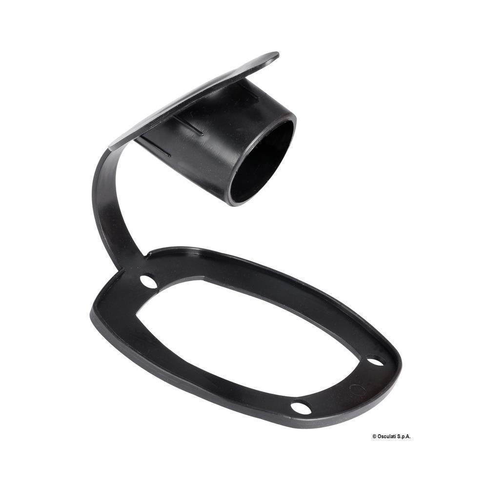 Chiusura PVC portacanna nero 