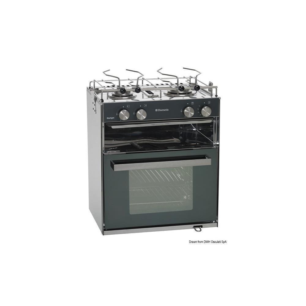 Cucina con forno a gas Smev Sunlight Slim 2 fuochi 