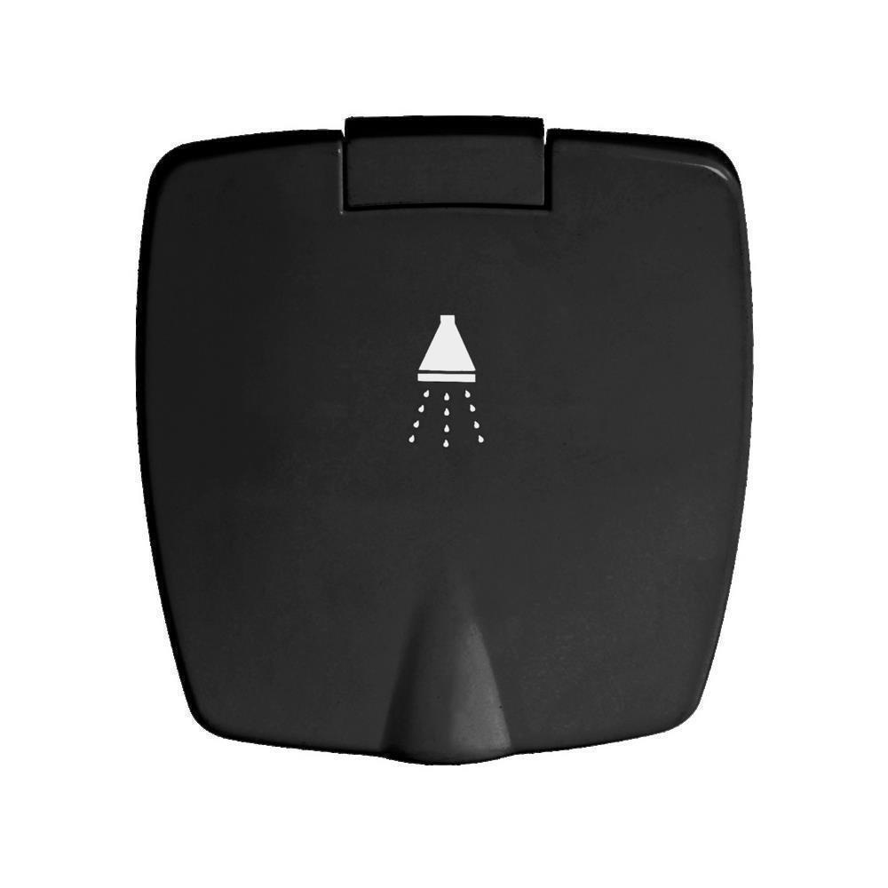 Doccetta Boris nera tubo PVC 4 m 