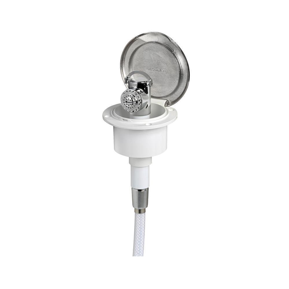 Doccia Classic Inox bianca tubo PVC 2,5 m  