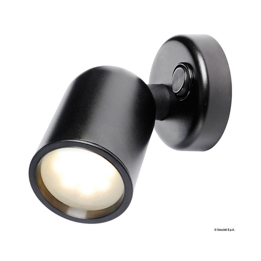 Faretto ABS nero LED 