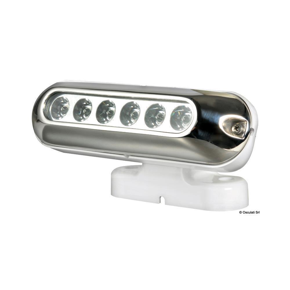 Faretto completo 6 LED bianchi 