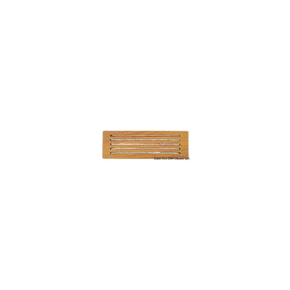 Frontalino protezione teak 300x100 mm 