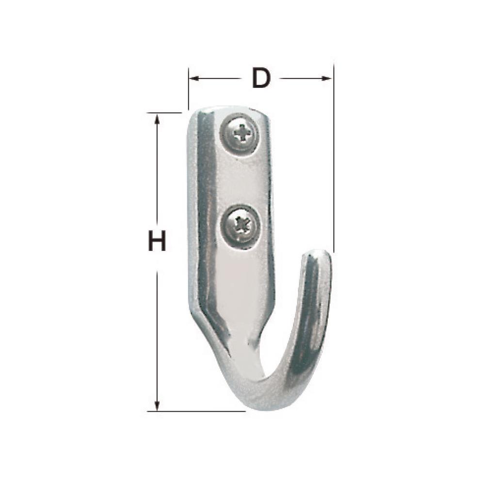 Gancetto inox 25x41 mm 