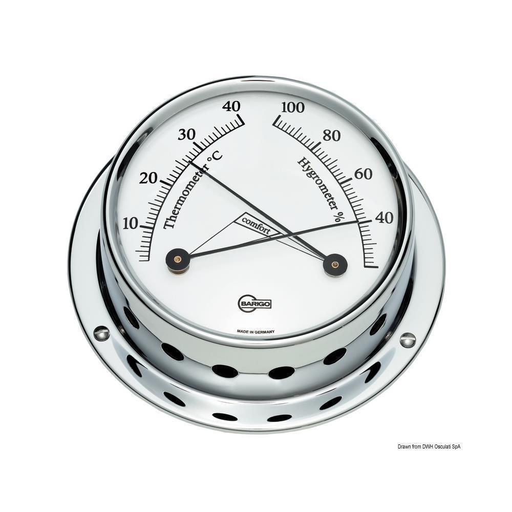 Igro/termometro Barigo Tempo S cromato 