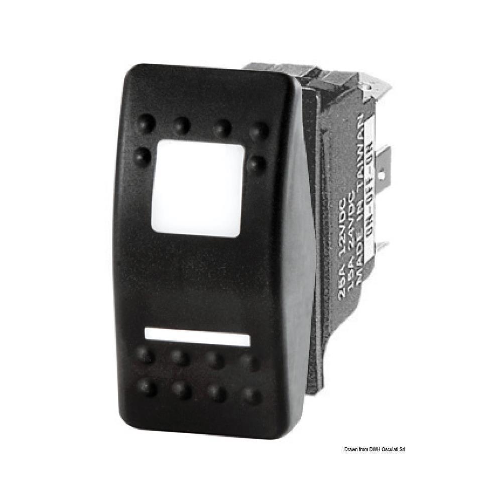 Interruttore a bascula impermeabili IP56 Marina R II doppio LED