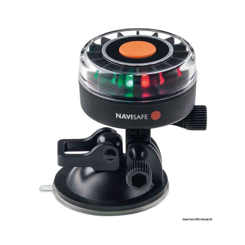 Lampada Navisafe 360° tricolore supporto a ventosa 