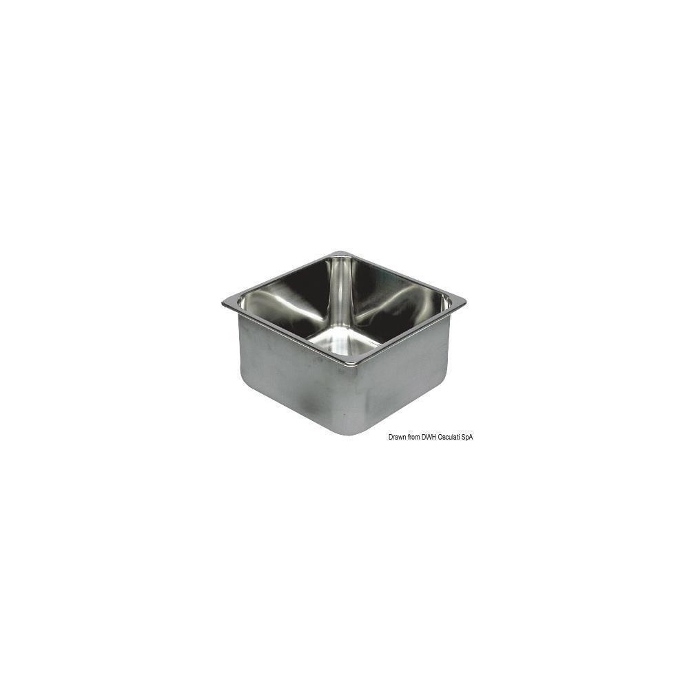 Lavello inox 350 x 350 x 150 mm 
