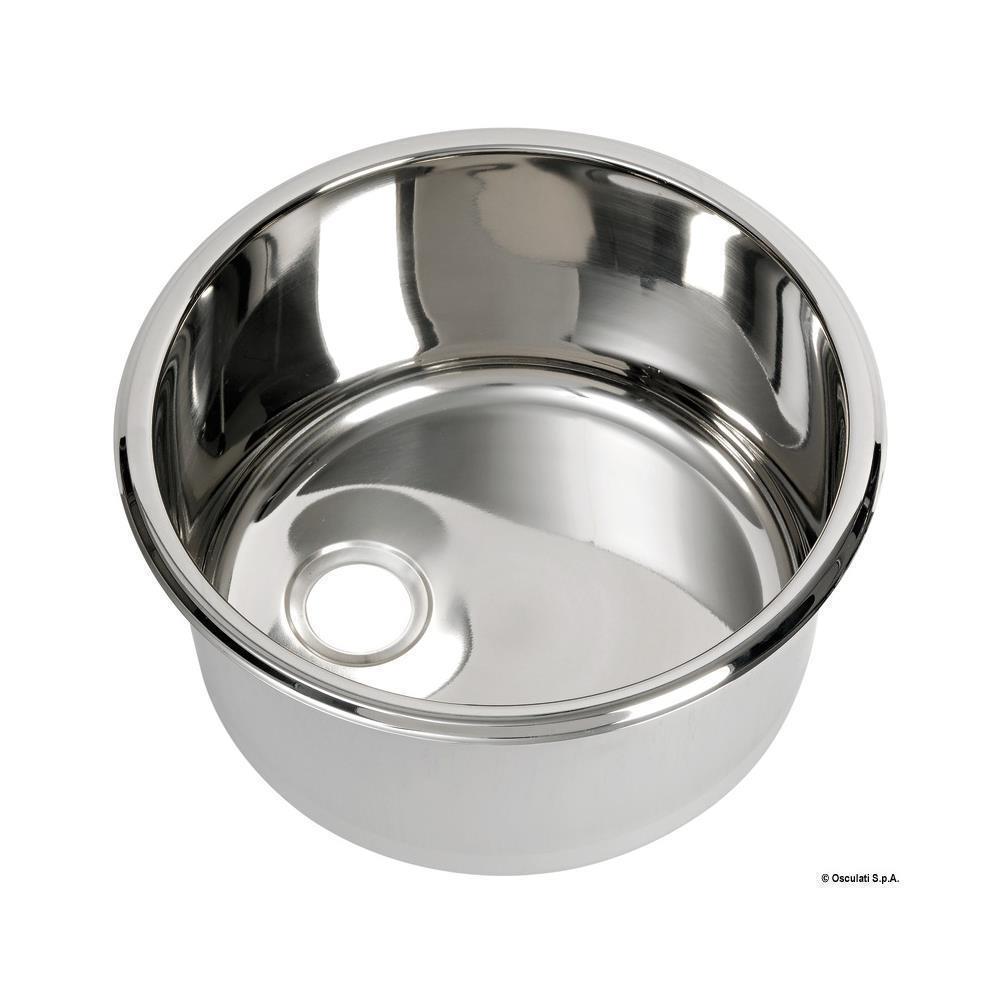 Lavello inox tondo 330 x 180 mm 