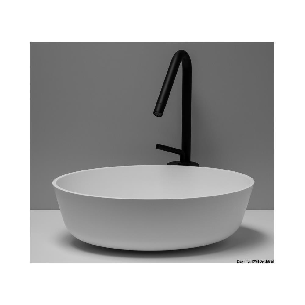 Lavello tondo in Ocritech bianco diam 300 