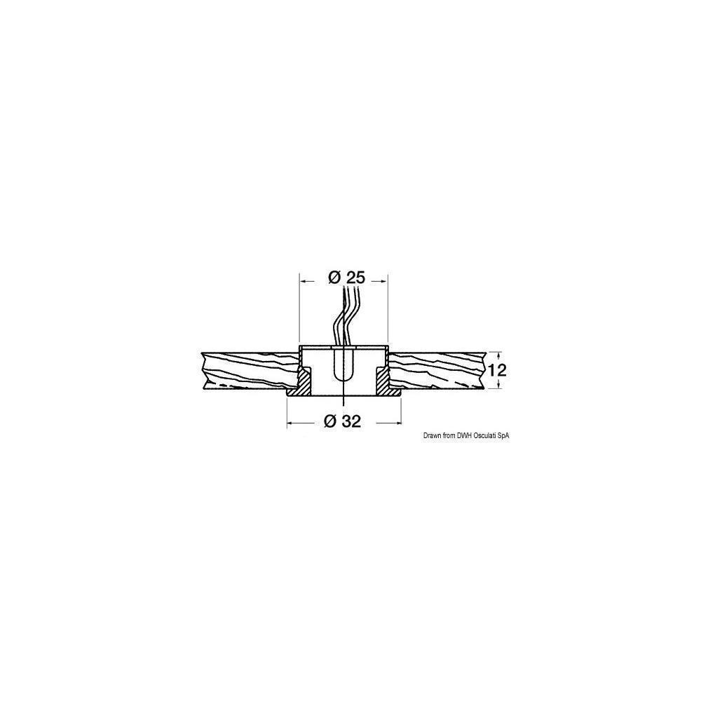 Luce cortesia Circinus 12/24 V blu 
