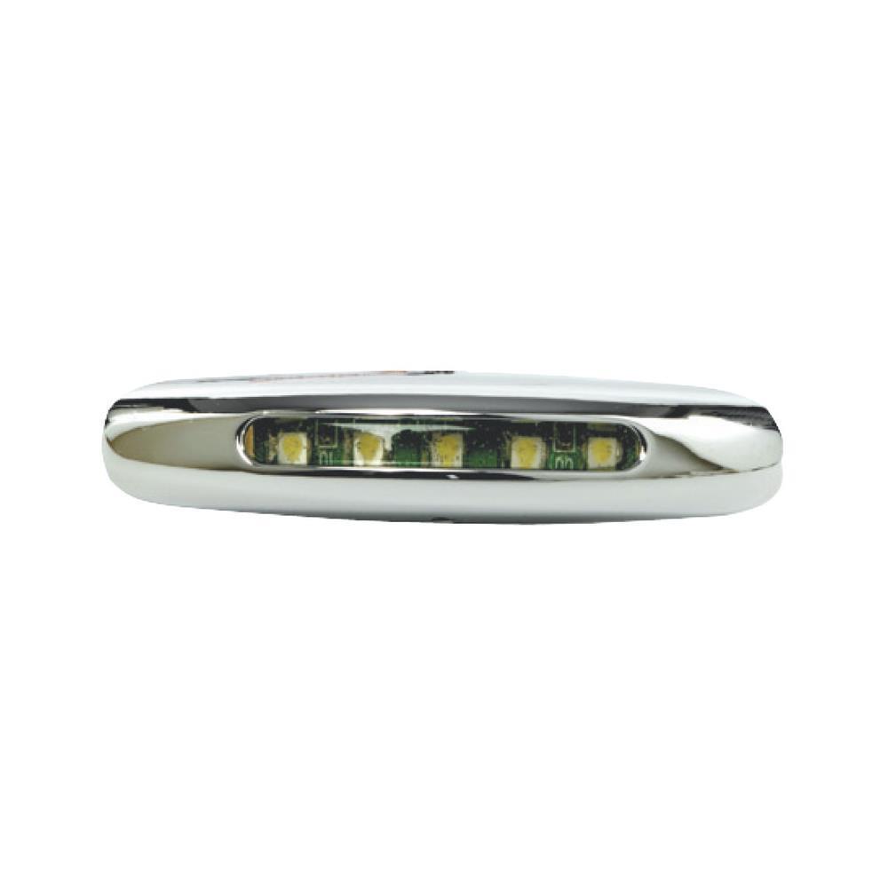 Luce cortesia cromata 5 LED bianchi 