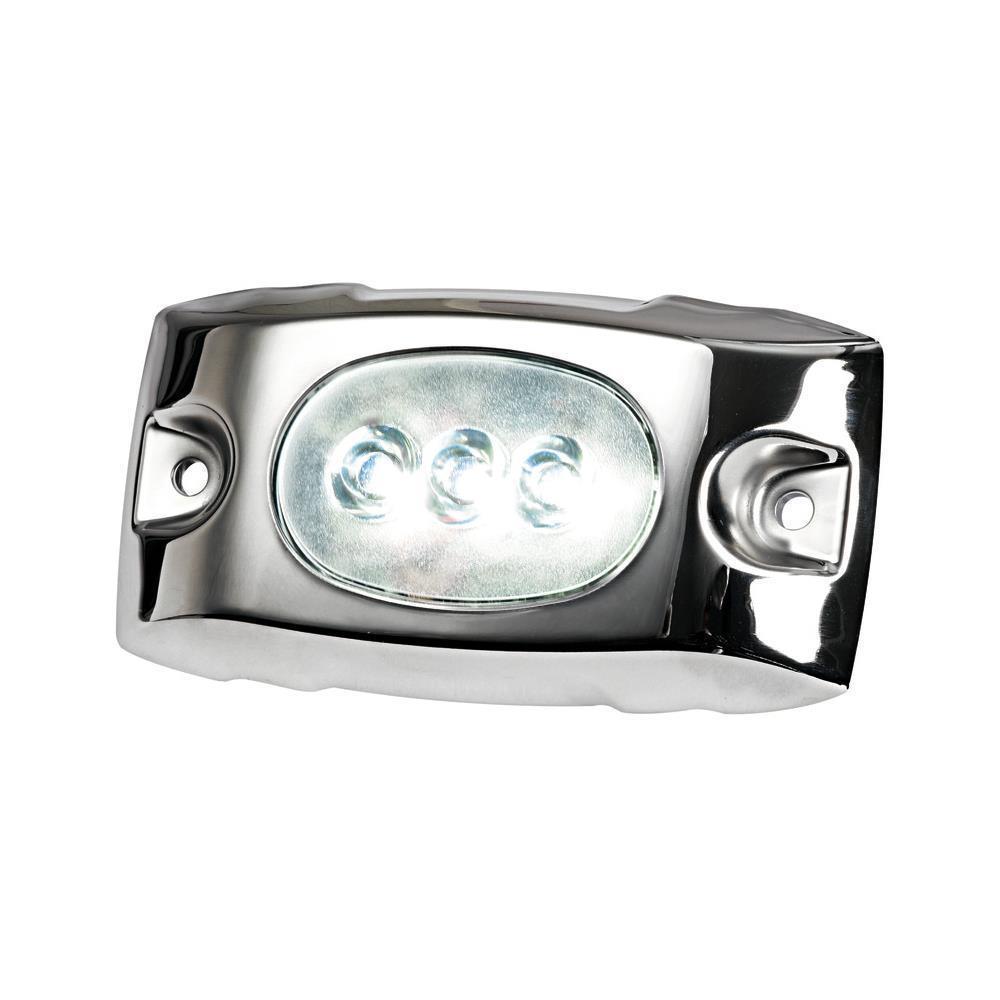 Luce subacquea LED bianco con cover inox 12/24V 