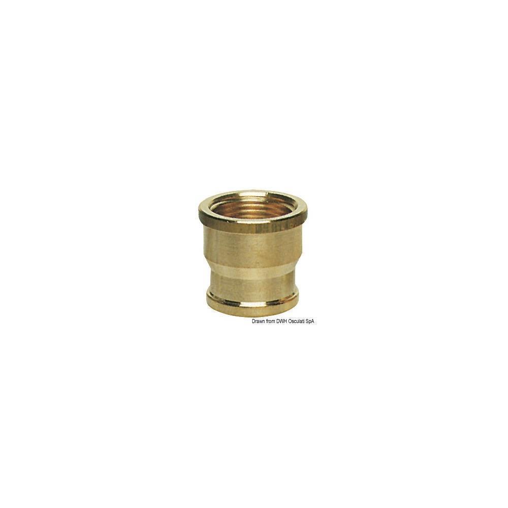 Manicotto ottone femmina/femmina 3/8" x 1/2" 