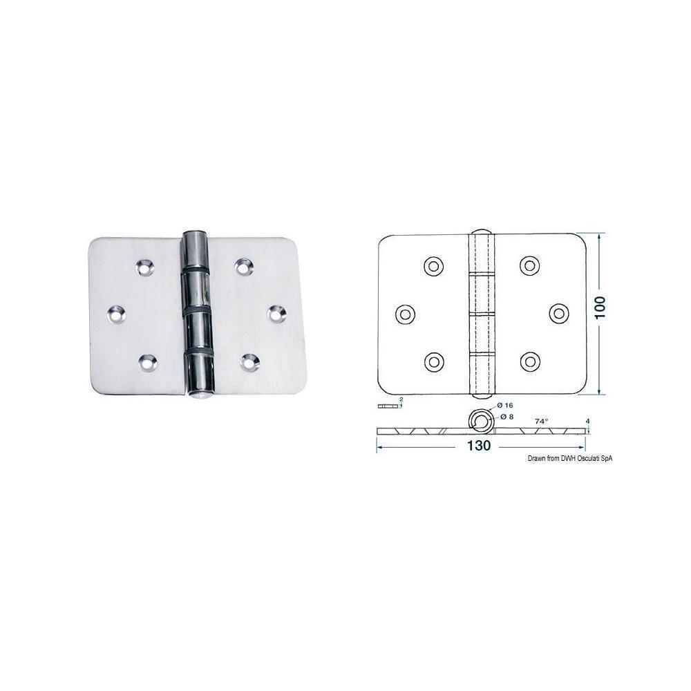 Maxi cerniera 130x100 mm 