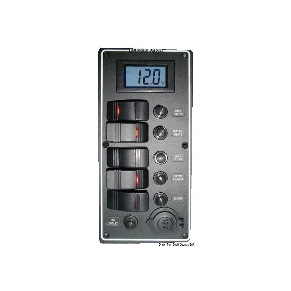 Pannello elettrico PCAL voltmetro digitale 9/32 V 