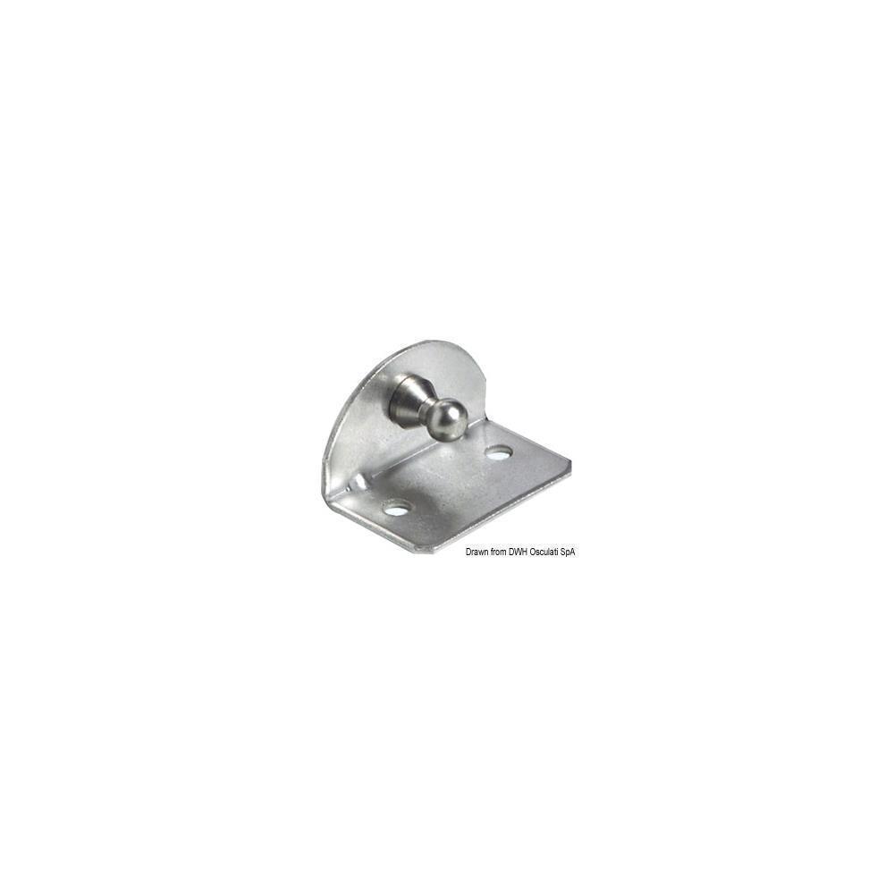 Piastrina 90° compact sfera 10 mm interno 