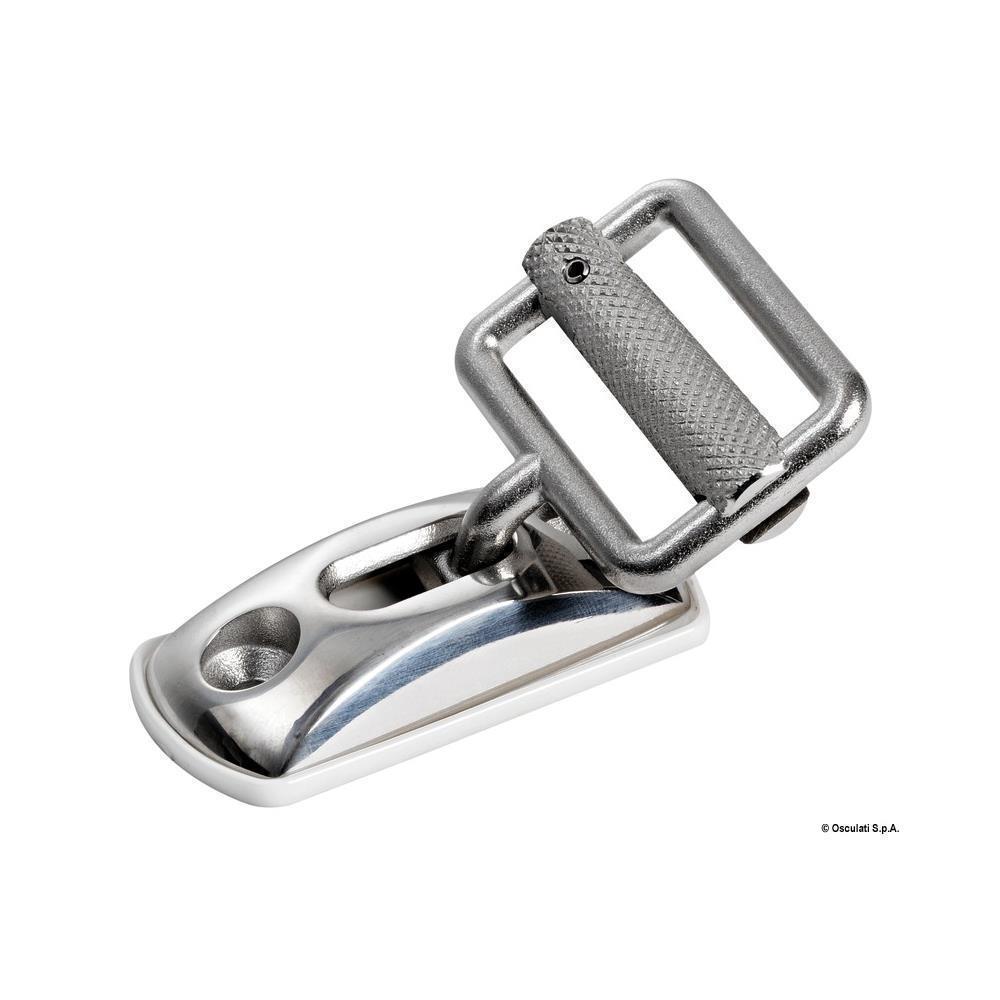 Piastrina/fibbia inox per nastri 30 mm 