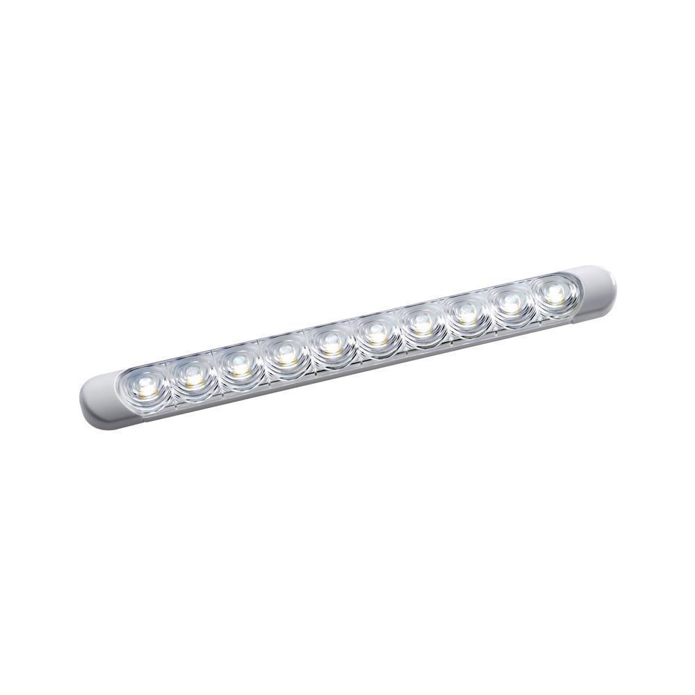 Plafoniera LED da appoggio bianca 230x24x11 mm 