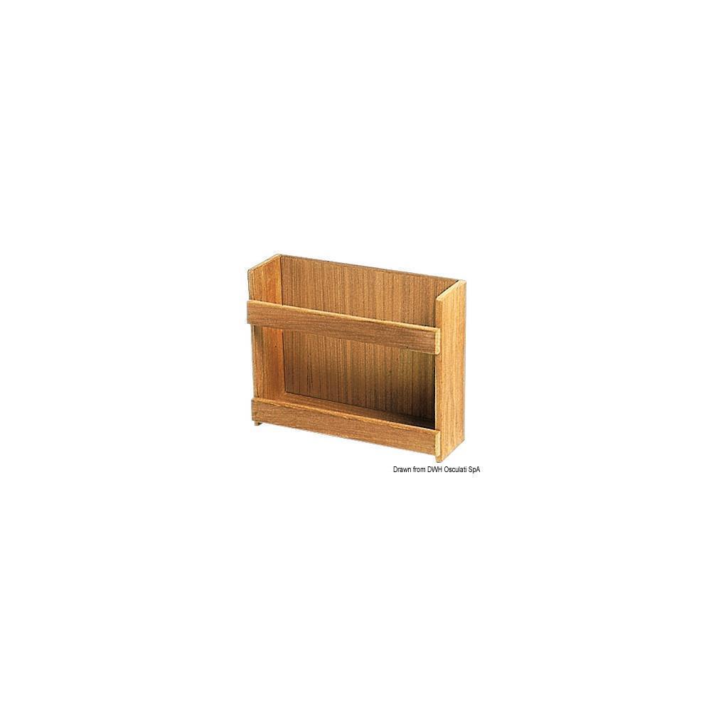 Porta barattoli teak  316 x 101 x 254 mm 