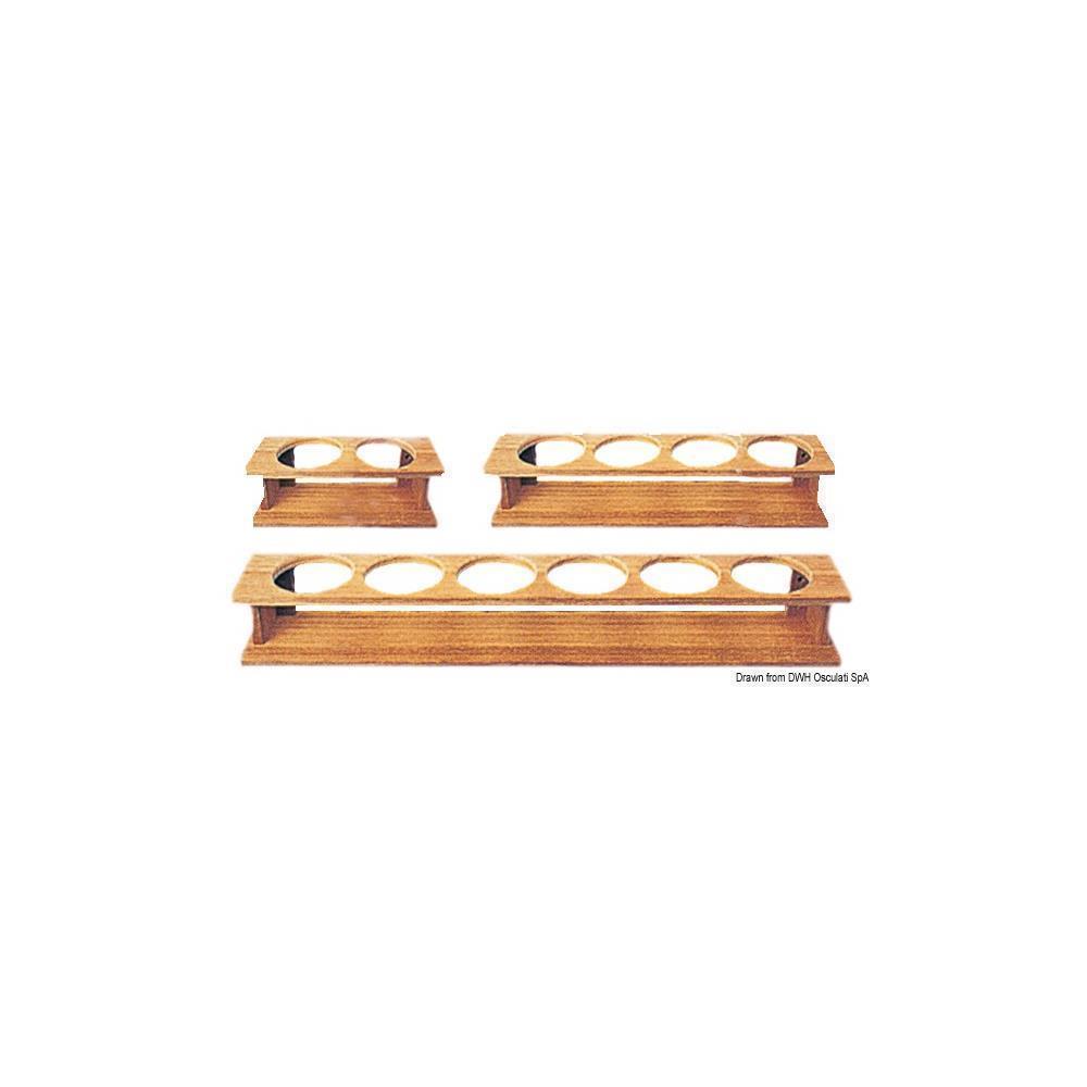Porta bicchieri teak 275x87x90 mm 