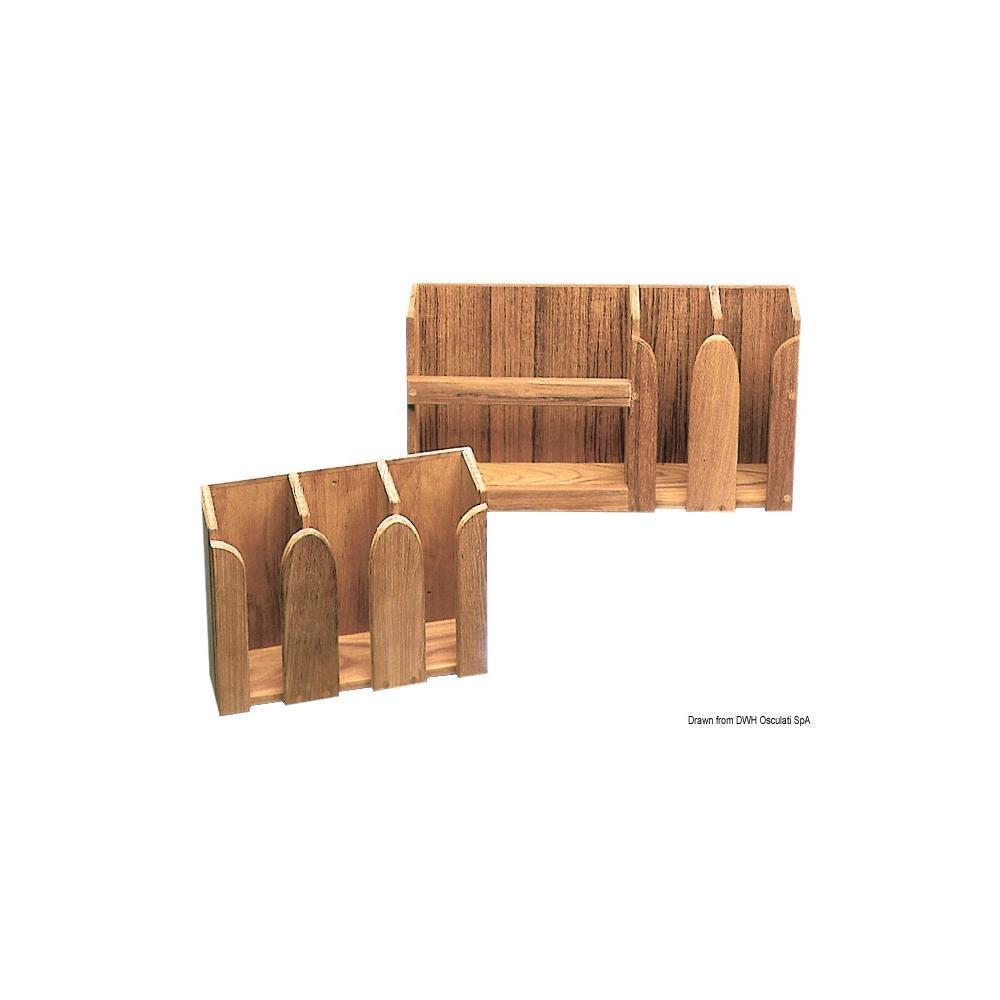 Porta piatti teak 490x106x228 mm 