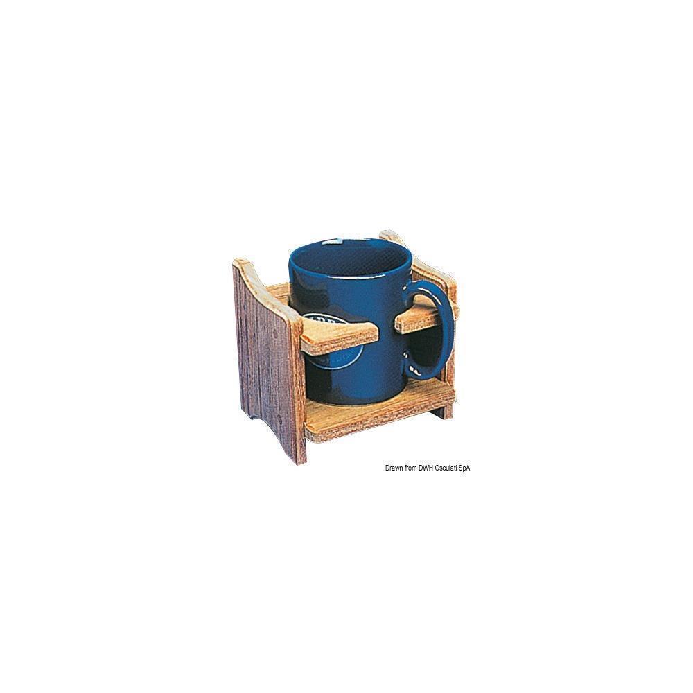 Porta tazza o lattina teak 
