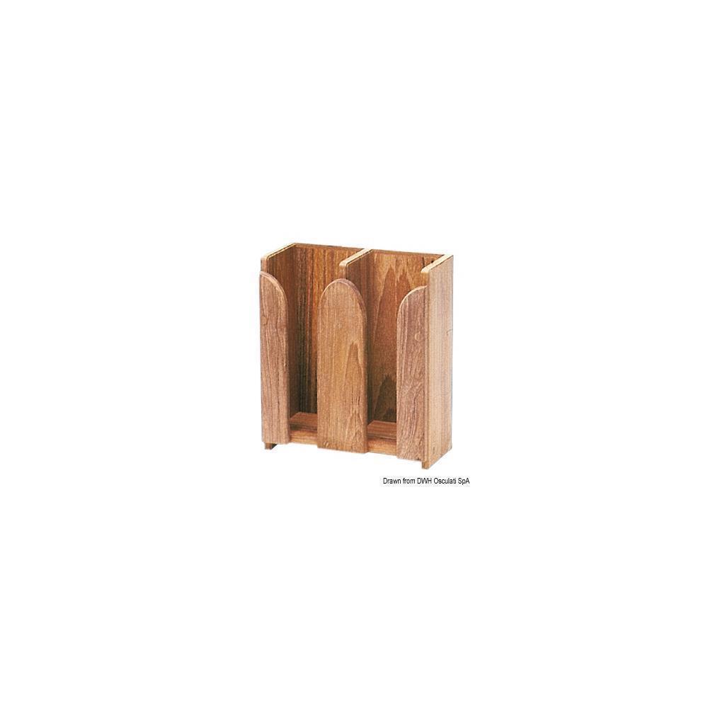 Porta tazze teak 212x103x250 mm 