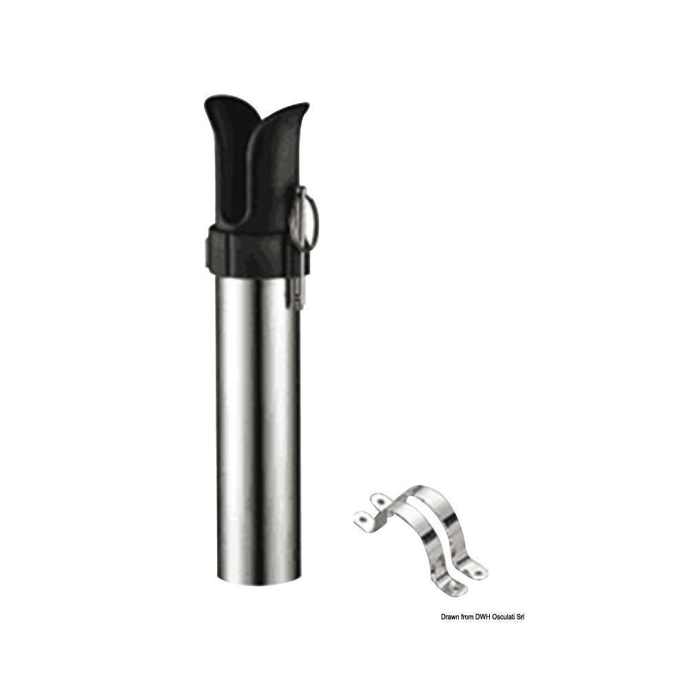 Portacanna a parete acciaio inox 1 posto 