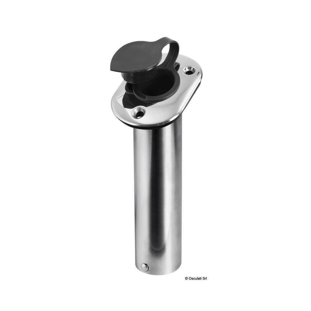 Portacanne incasso inox 42 mm 75° 