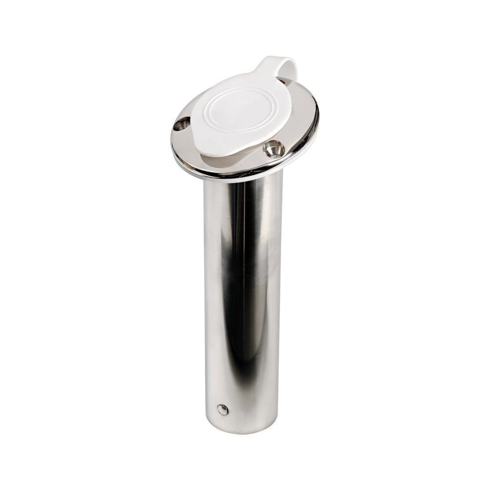 Portacanne inox 75° tappo bianco 