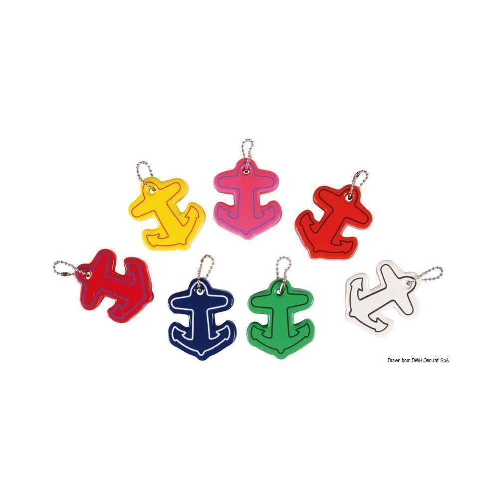 Portachiavi ancora colori misti (confezione 10 Pz assortiti)