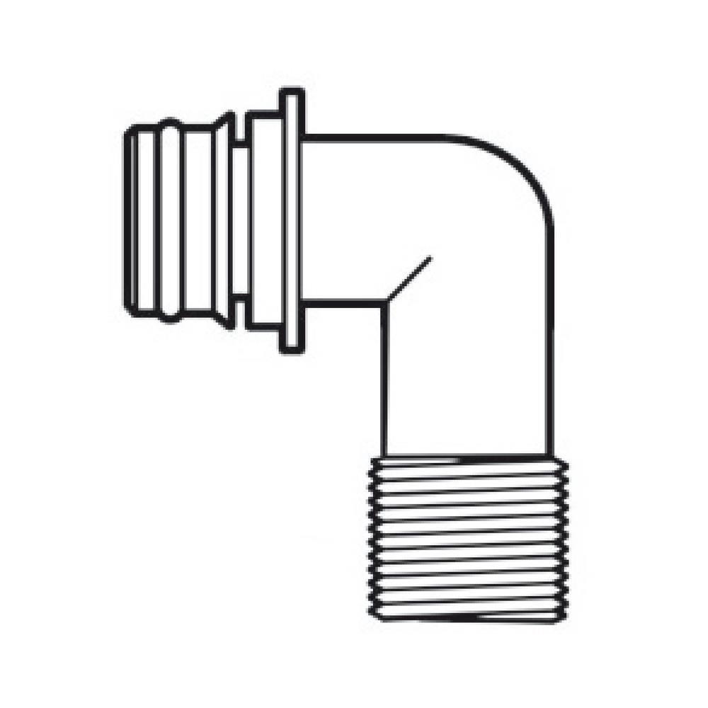 Portagomma 90° filettato 1/2" 