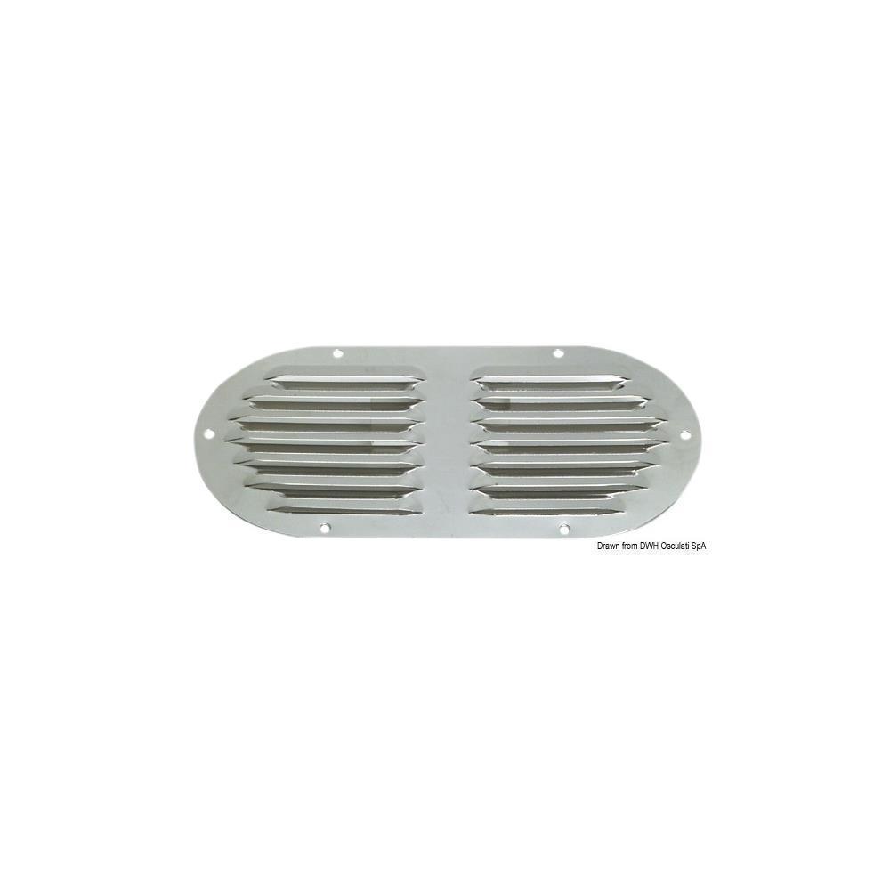 Presa d'aria ovale inox 235 x 118 mm 