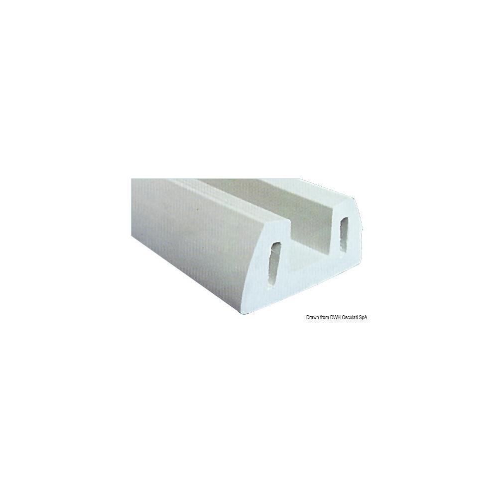 Profilo PVC grigio 72 x 30 mm  (barra 2 m) 