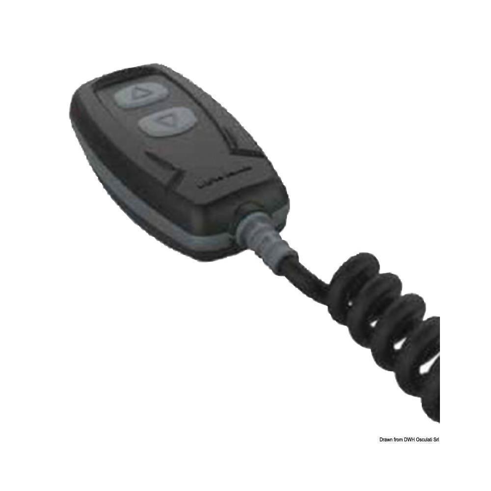 Pulsantiera a due tasti con cavo estendibile e sup Wired windlass remote